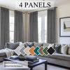 4 Panels Velvet Curtains Olive Green Blackout Elegant Rod Pocket Warm Curtains Room Darkening Curtains In Winter For Living Room Bedroom Privacy Decor Machine Washable