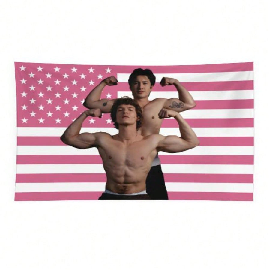 Vintage Heated Rivalry Tapestry, Retro Game Day Flag, Sports Aesthetic Wall Decor, Classic Competition Banner, Bedroom Dorm Decor For Fans, Hudson Williams Connor Storrie Chemistry Flag Teens Adults Home Decor